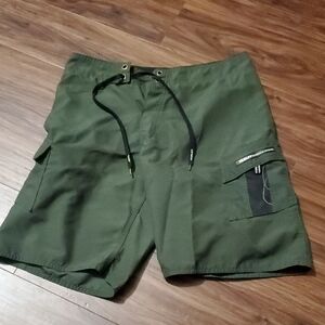 Hurley Forest Green Men's Cargo Shorts